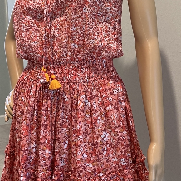 Poupette St. Barth Trina Ruffled Mini Dress Size XS New With Tags - Picture 3 of 16